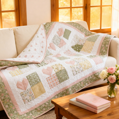 Love Patchwork Quilt Pattern