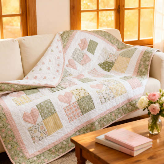 Love Patchwork Quilt Pattern