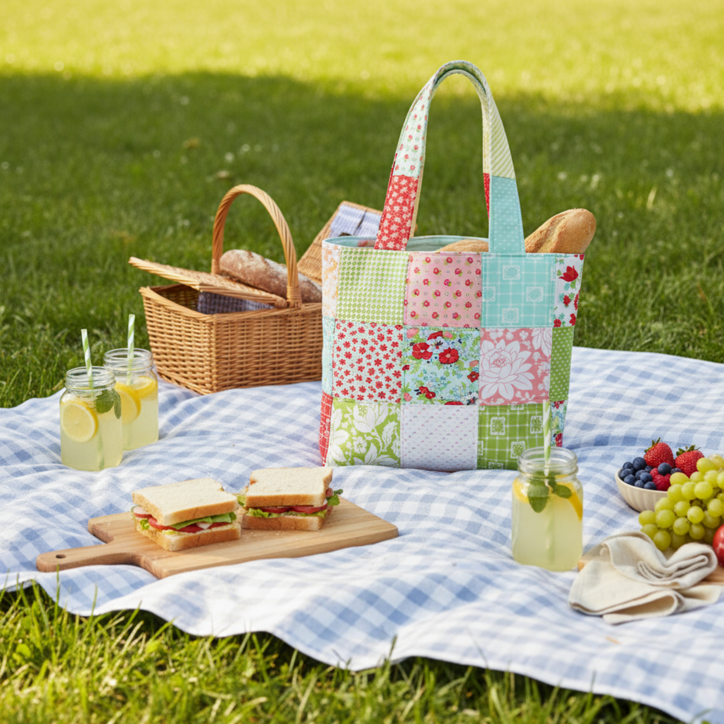 Flourish Grocery Bag Quilt Patterns