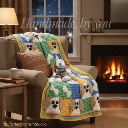 Puppy Love Blanket Pattern